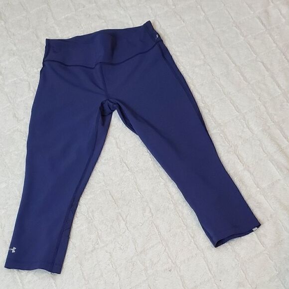 Under Armour Slate Blue Capri Leggings - Picture 1 of 4